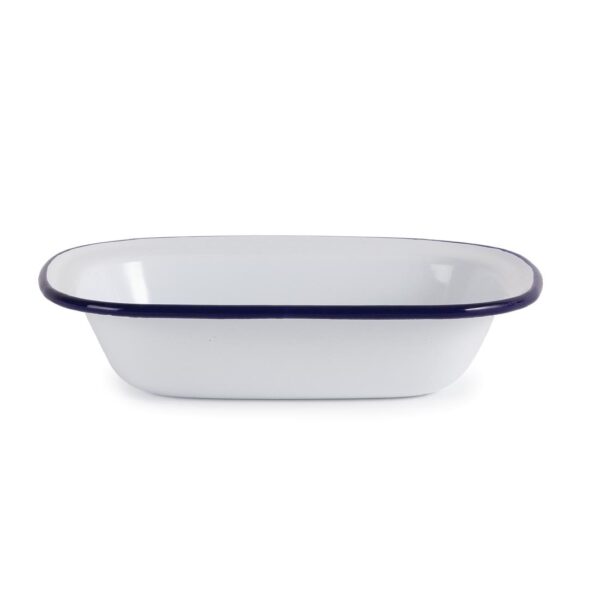 Olympia Enamel Pie Dish Rectangular - 180x50x135mm (Box 6) - Image 2