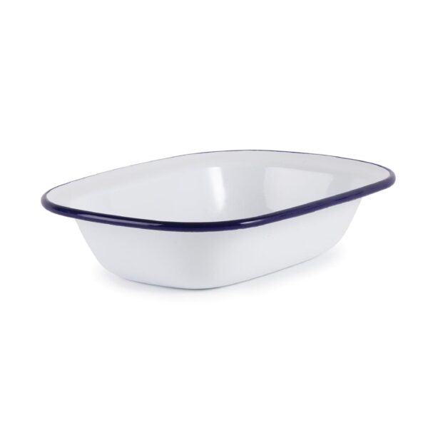 Olympia Enamel Pie Dish Rectangular - 180x50x135mm (Box 6) - Image 5