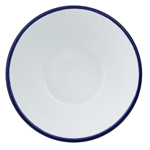 Olympia Enamel Pudding Bowl White - 5 1/2" (Box 6) - Image 4