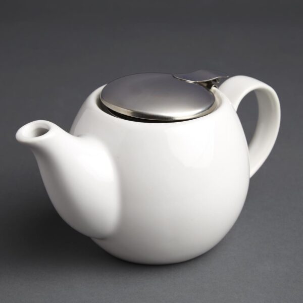Olympia Cafe Teapot White - 510ml (Box 1) - Image 2
