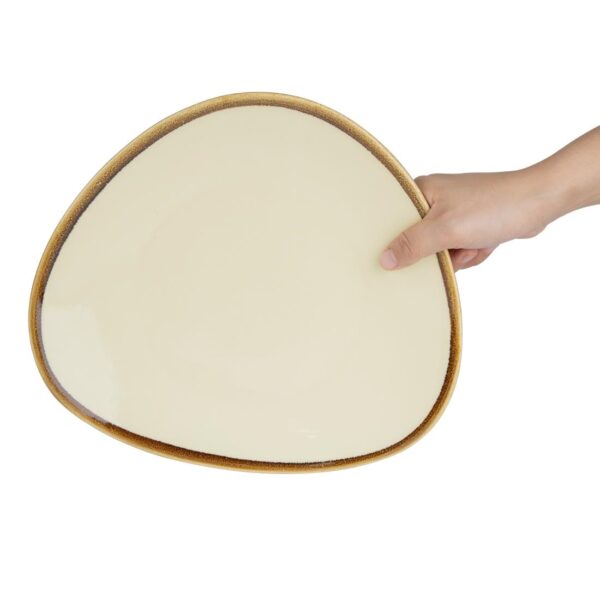 Olympia Kiln Sandstone Tri Plate - 280mm 11" (Box 4) - Image 5