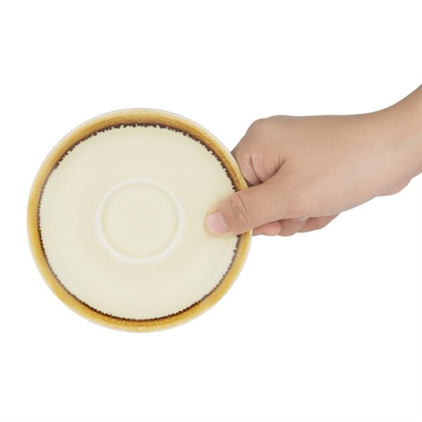 Olympia Kiln Sandstone Saucer (For GP328) - 115mm (Box 6) - Image 5