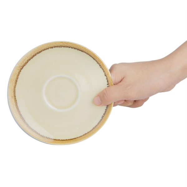 Olympia Kiln Sandstone Saucer (For GP330) - 140mm (Box 6) - Image 5