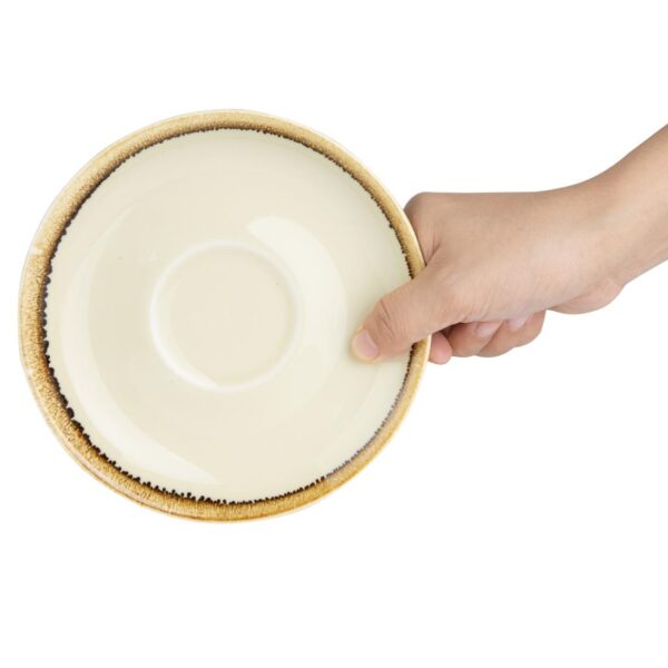Olympia Kiln Sandstone Saucer (For GP332) - 160mm (Box 6) - Image 5