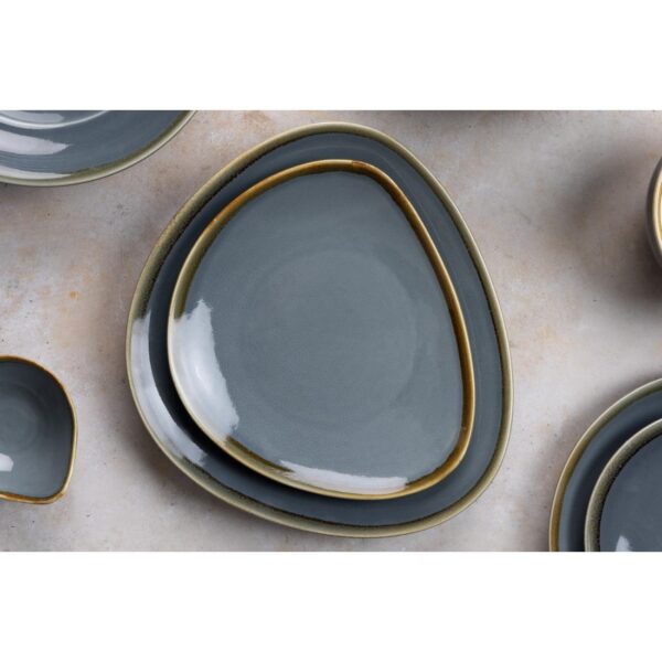 Olympia Kiln Ocean Tri Plate - 165mm 6.5" (Box 6) - Image 3