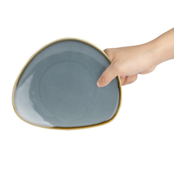 Olympia Kiln Ocean Tri Plate - 165mm 6.5" (Box 6) - Image 6