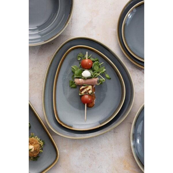 Olympia Kiln Ocean Tri Plate - 165mm 6.5" (Box 6) - Image 9