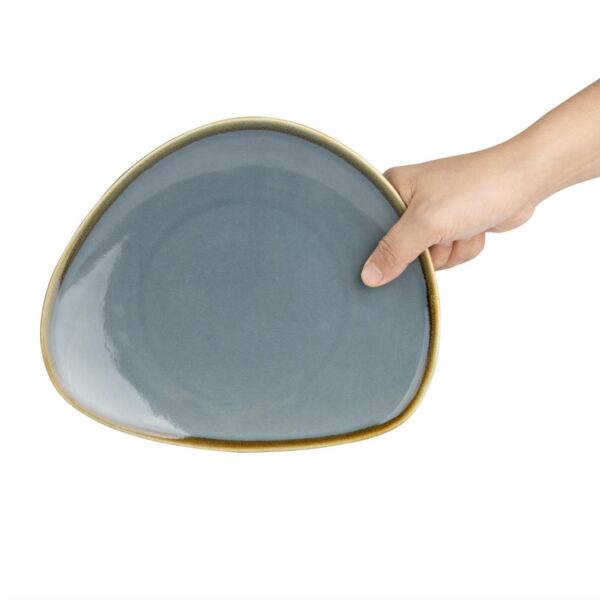 Olympia Kiln Ocean Tri Plate - 230mm 9" (Box 6) - Image 5