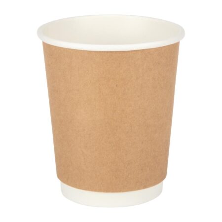 Fiesta Recyclable Hot Cup Double Wall Kraft 8oz (Sleeve 25)