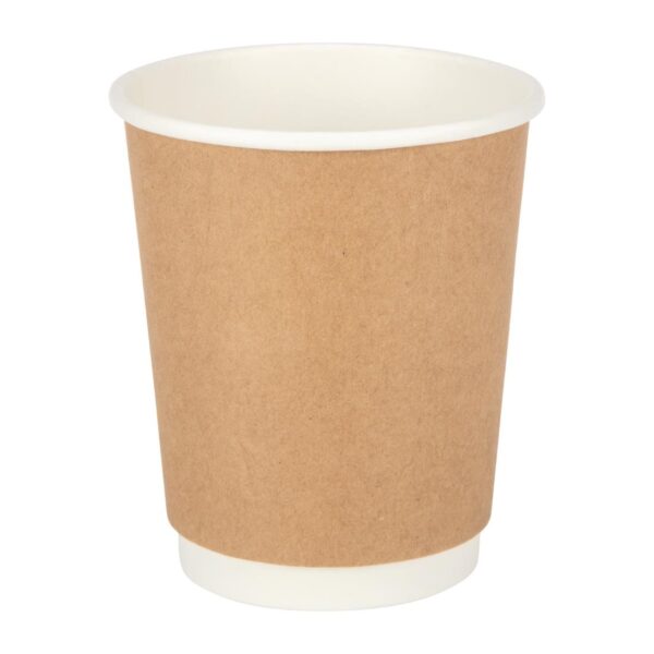 Fiesta Recyclable Hot Cup Double Wall Kraft 8oz (Sleeve 25)