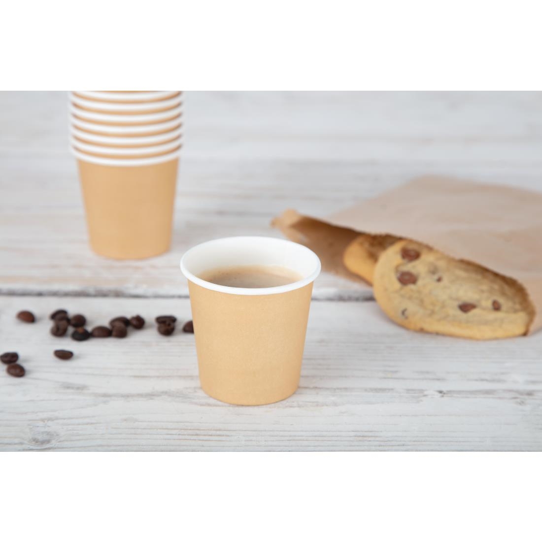 Fiesta Recyclable Hot Cup Single Wall Kraft 4oz (Sleeve 50) - Image 6
