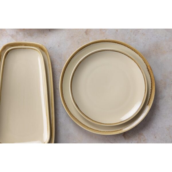 Olympia Kiln Sandstone Coupe Plate - 228mm 9" (Box 6) - Image 3