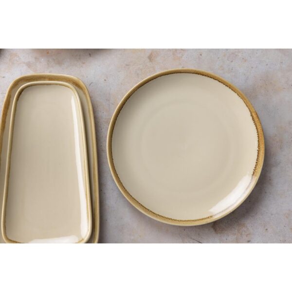 Olympia Kiln Sandstone Round Coupe Plate - 280mm 11" (Box 4) - Image 6
