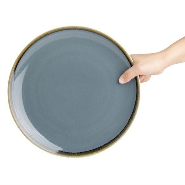 Olympia Kiln Ocean Round Coupe Plate - 280mm 11" (Box 4) - Image 6
