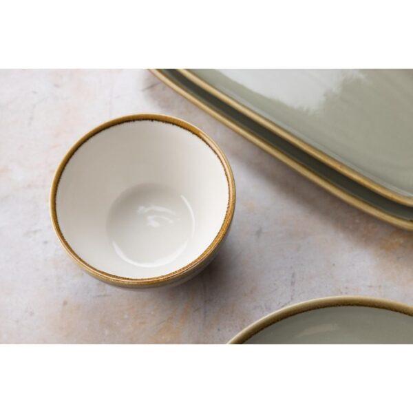 Olympia Kiln Moss Round Bowl - 140mm 5.5" (Box 6) - Image 4