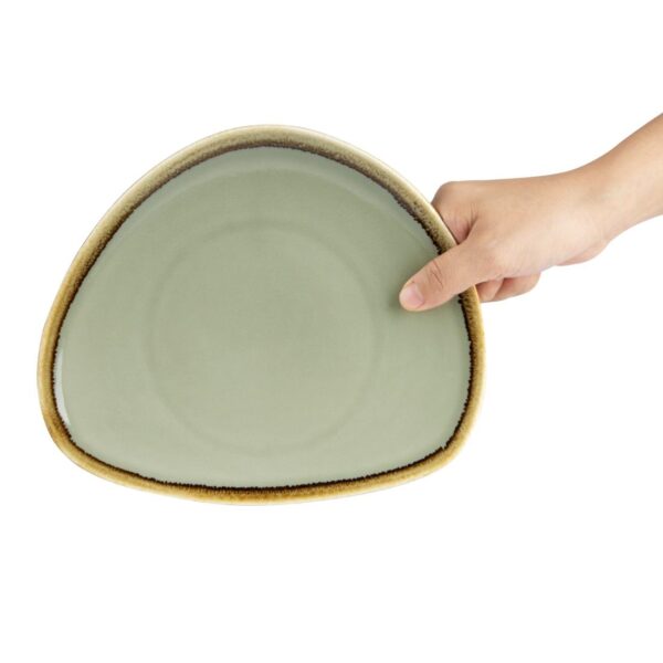 Olympia Kiln Moss Tri Plate - 230mm 9" (Box 6) - Image 8