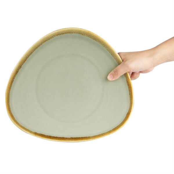 Olympia Kiln Moss Tri Plate - 280mm 11" (Box 4) - Image 5