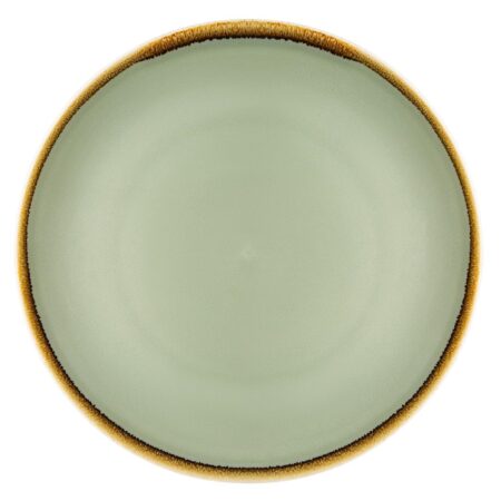 Olympia Kiln Moss Round Coupe Plate - 280mm 11" (Box 4)