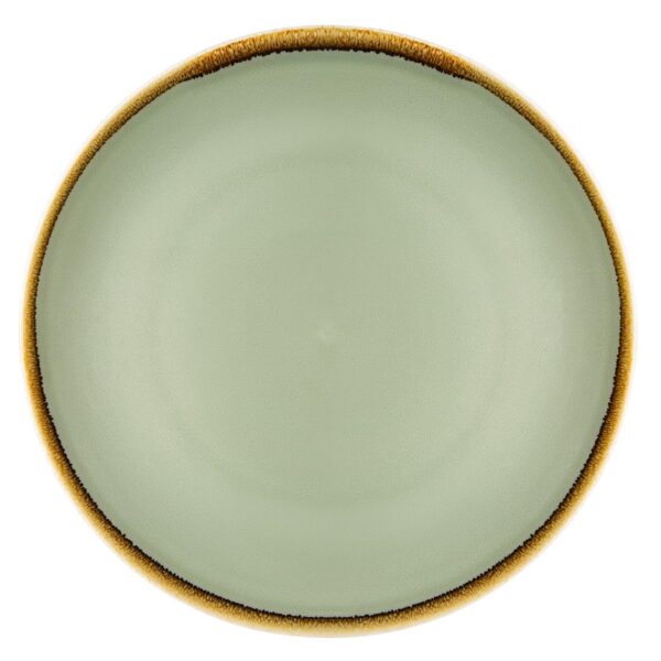 Olympia Kiln Moss Round Coupe Plate - 280mm 11" (Box 4)