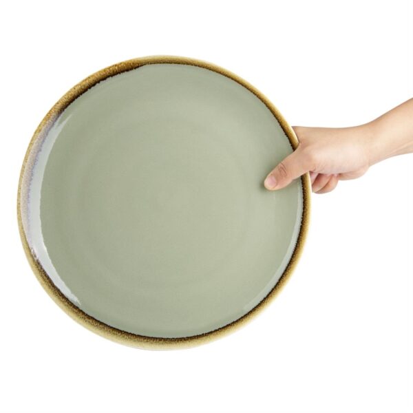 Olympia Kiln Moss Round Coupe Plate - 280mm 11" (Box 4) - Image 4