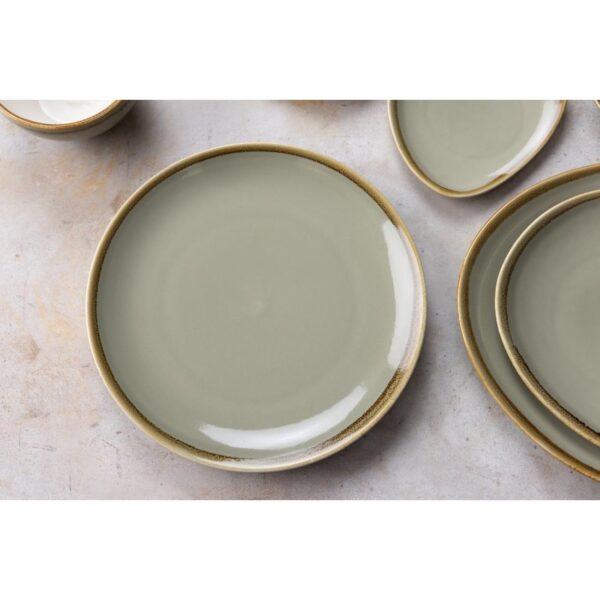 Olympia Kiln Moss Round Coupe Plate - 280mm 11" (Box 4) - Image 5