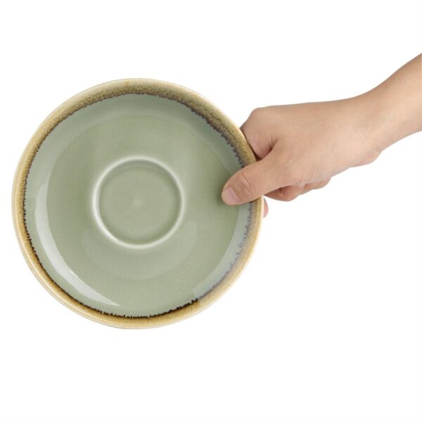 Olympia Kiln Moss Saucer (For GP480) - 160mm (Box 6) - Image 5
