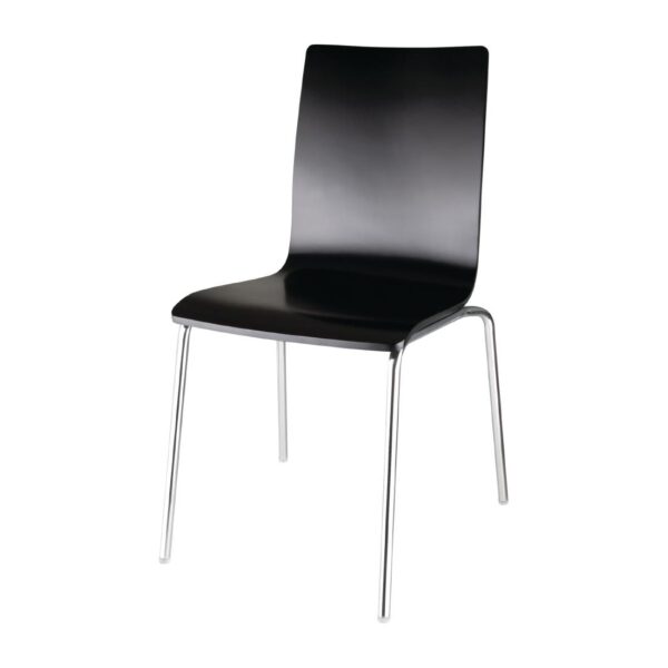 Bolero Square Back Sidechair Black (Pack 4) - Image 3