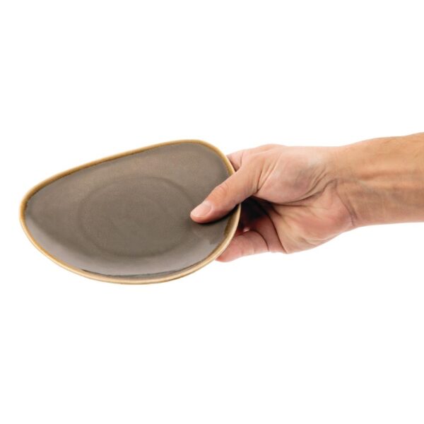 Olympia Kiln Smoke Tri Plate - 165mm 6 1/2" (Box 6) - Image 4