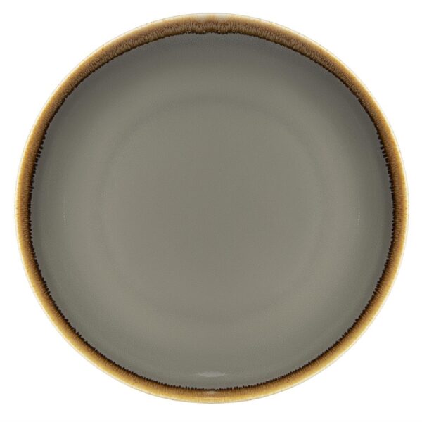 Olympia Kiln Smoke Round Coupe Plate 280mm 11" (Box 4)