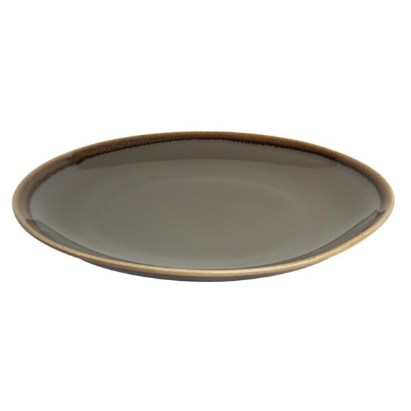 Olympia Kiln Smoke Round Coupe Plate 280mm 11" (Box 4) - Image 2