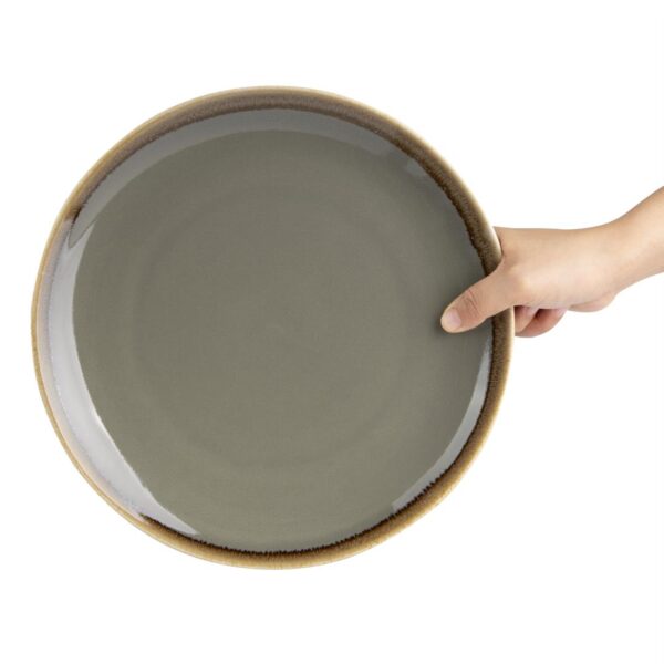 Olympia Kiln Smoke Round Coupe Plate 280mm 11" (Box 4) - Image 4