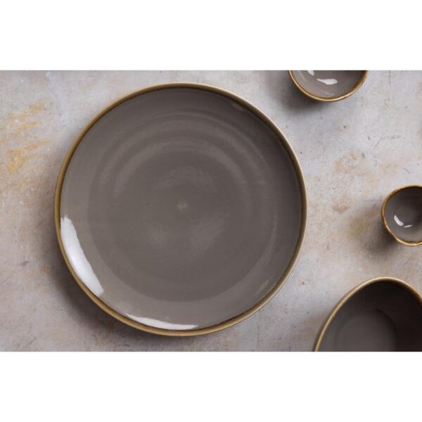 Olympia Kiln Smoke Round Coupe Plate 280mm 11" (Box 4) - Image 5