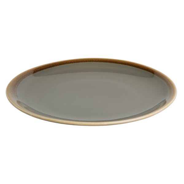 Olympia Kiln Smoke Coupe Plate 228mm 9" (Box 6) - Image 4
