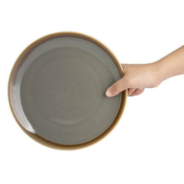 Olympia Kiln Smoke Coupe Plate 228mm 9" (Box 6) - Image 6