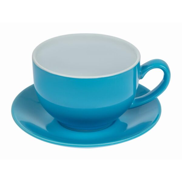 Olympia Cafe Cappuccino Cup Blue - 340ml (Box 12) - Image 4