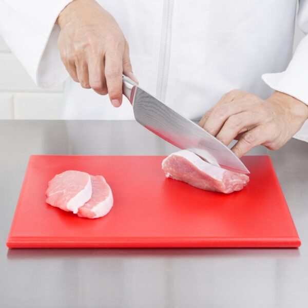 Hygiplas High Density Chopping Board Red - 12x229x305mm - Image 5