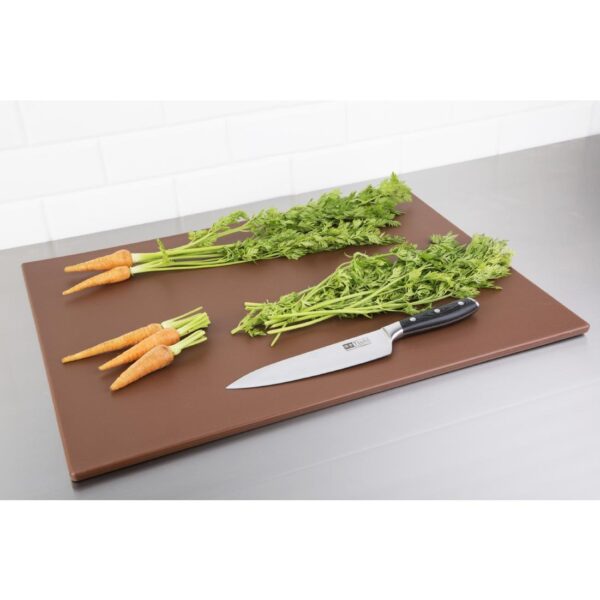 Hygiplas Low Density Chopping Board Brown - 600x450x10mm - Image 3