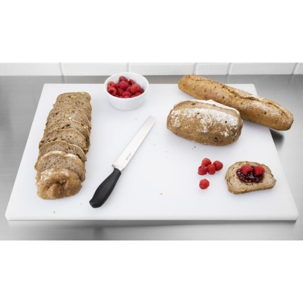 Hygiplas Extra Thick Low Density Chopping Board White - 600x450x20mm - Image 5