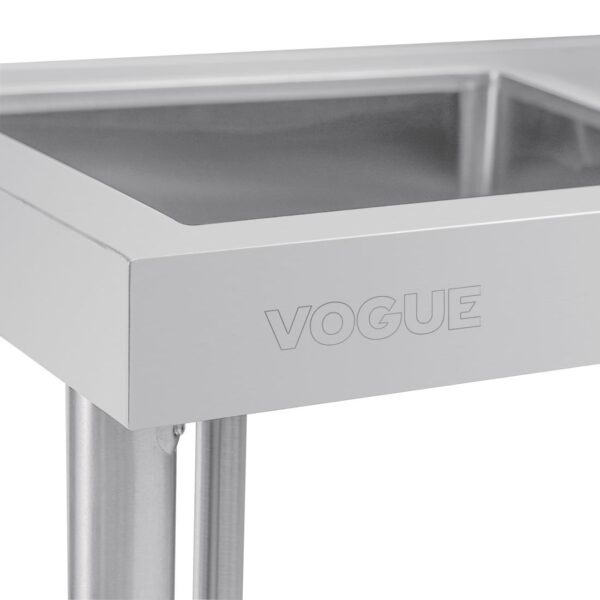 Vogue Single Bowl Sink R/H Drainer - 1000mm (90mm Drain) - Image 5