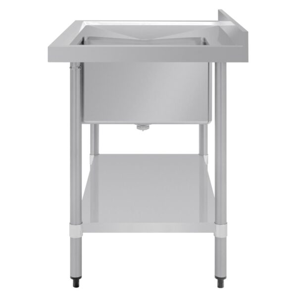 Vogue Single Bowl Sink L/H Drainer - 1000mm x 700mm (90mm Drain) - Image 7