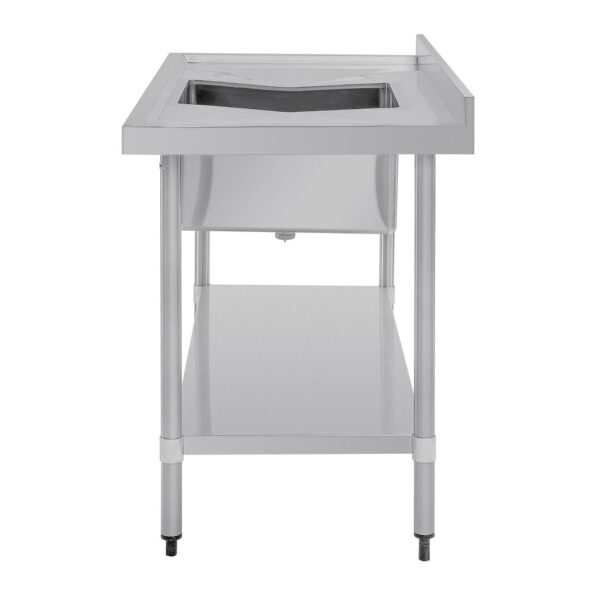 Vogue Single Bowl Sink Double Drainer - 1500mm x 700mm (90mm Drain) - Image 4