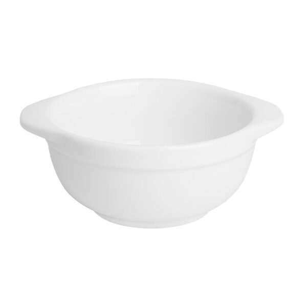 Olympia Whiteware Eared Bowl - 250ml 130x105x50mm (Box 6) - Image 2