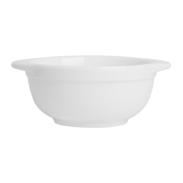 Olympia Whiteware Eared Bowl - 250ml 130x105x50mm (Box 6) - Image 3