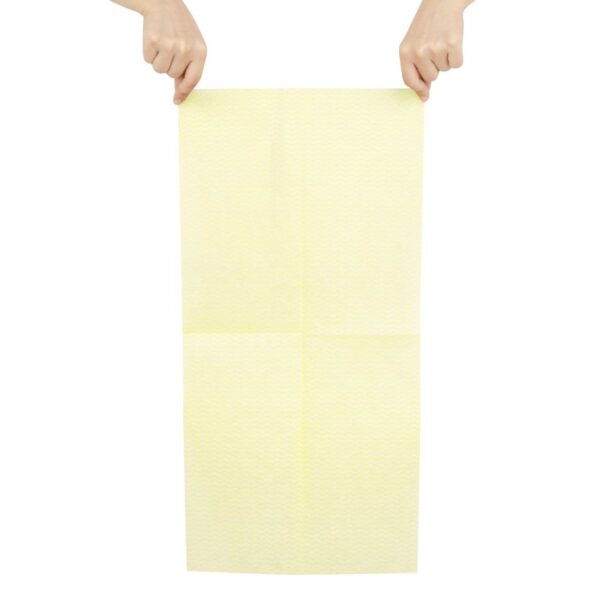 Jantex Non-Woven Cloths Yellow (Pack 50) - Image 3