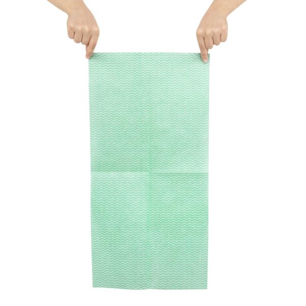 Jantex Non-Woven Cloths Green (Pack 50) - Image 3