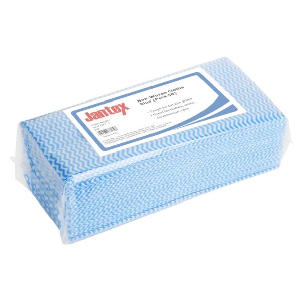 Jantex Non-Woven Cloths Blue (Pack 50)