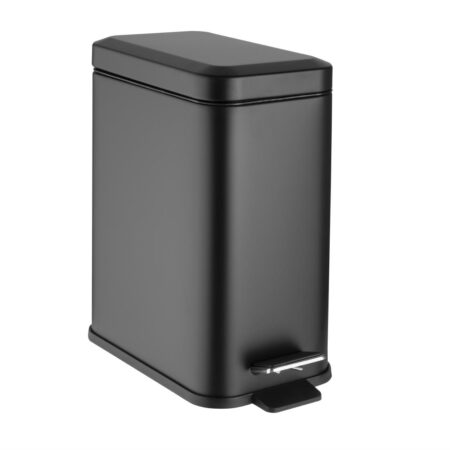 Jantex Slim Washroom Bin Black 5ltr