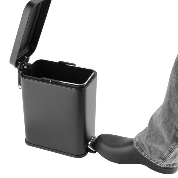Jantex Slim Washroom Bin Black 5ltr - Image 6