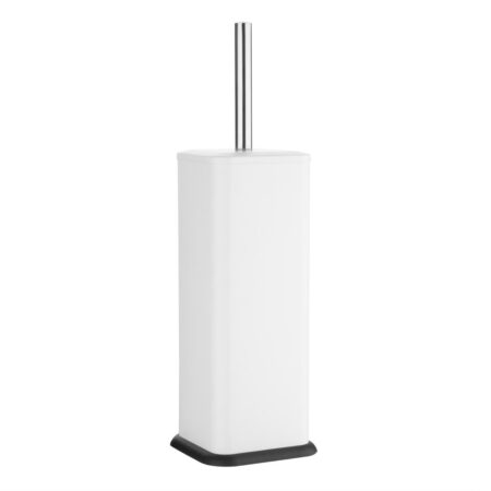 Jantex Square Toilet Brush & Holder White