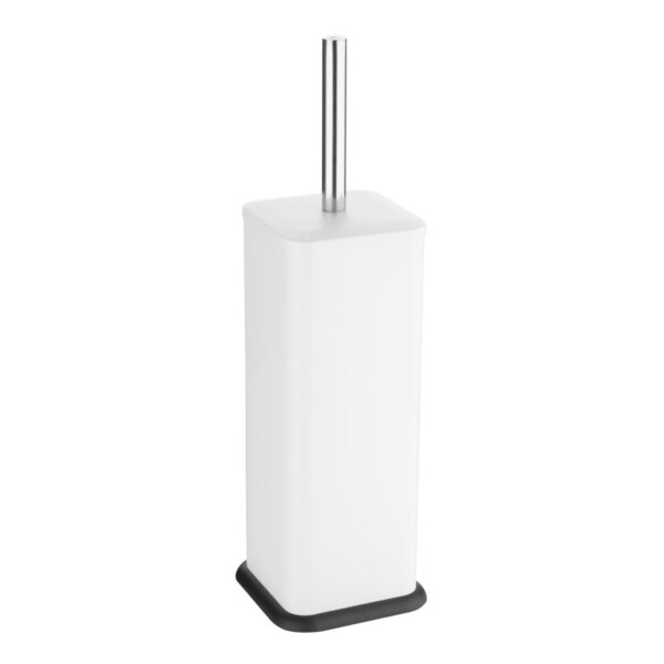 Jantex Square Toilet Brush & Holder White - Image 2